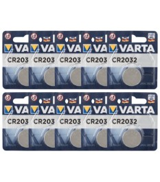 10 x 1er Batterie „CR2032“