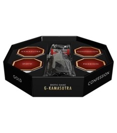 Paarspiel „G-Kamasutra Board Game“ inklusive Augenbinde & Peitsche