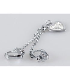 Intimkette mit Herzanhänger