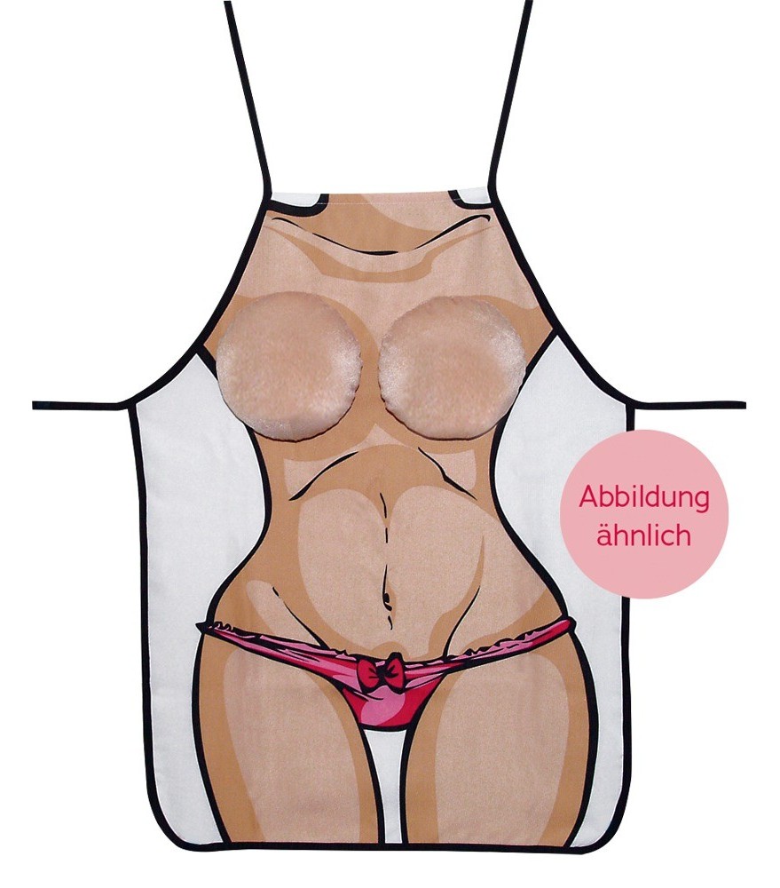 Schürze „Busen“ mit Plüschbusen