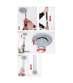 Tanzstange „Fantasy Dance Pole“, mit Montageausrüstung