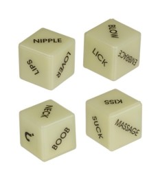 Liebeswürfel-Set „Glow in the Dark Love Dice“
