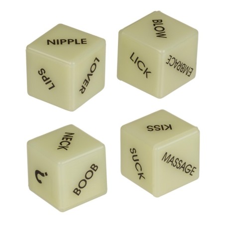 Liebeswürfel-Set „Glow in the Dark Love Dice“