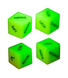 Liebeswürfel-Set „Glow in the Dark Love Dice“