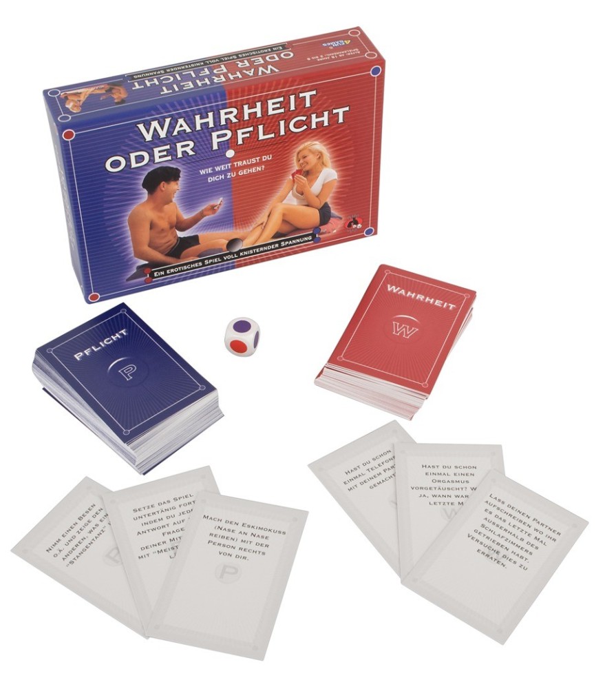 Kartenspiel „Wahrheit oder Pflicht“ für die erotische Partyrunde oder zu zweit